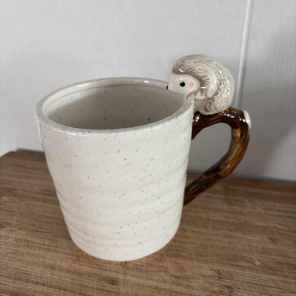 Hedgehog Peeking Into Mug 16 Ounce Coffee Mug Cost Plus  World Market Rare